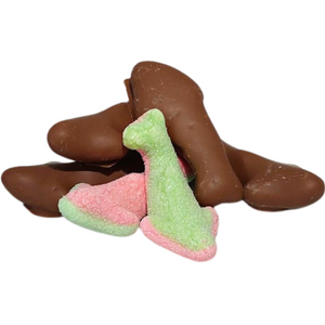 Frochies Sharks chocolate coated freeze dried candy lollies