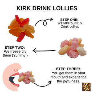 Freeze Dried Kirks Drink Bottle Lollies