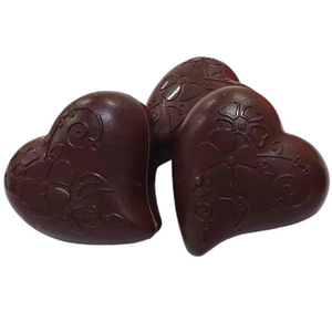 Small Love Heart Raspberry and dark chocolate